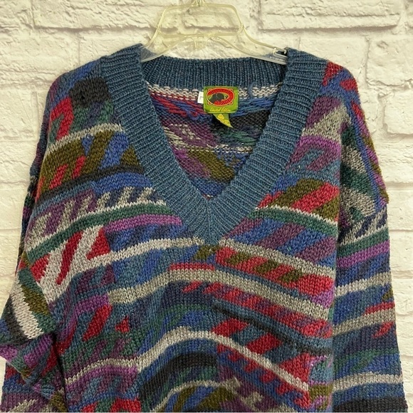 Vintage Boston Traders Limited Edition Sweater Mens large graphic 100% Wool - Picture 3 of 6